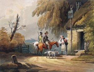 Sportivi che si rinfrescano, pub. da J.Hassell, 1812 da Luke after Clennell